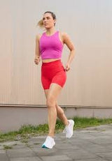 HOKA SUJETADOR ELARO CROP BRA FUSCHIA MUJER