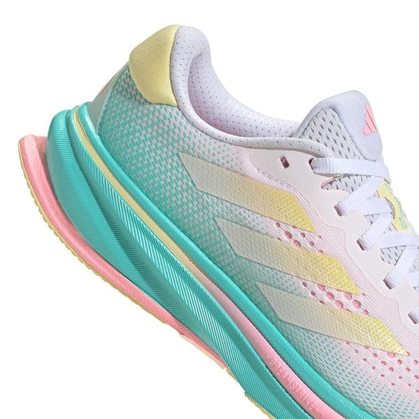 ADIDAS SUPERNOVA RISE WHITE ALMOST YELLOW FLASH AQUA MUJER