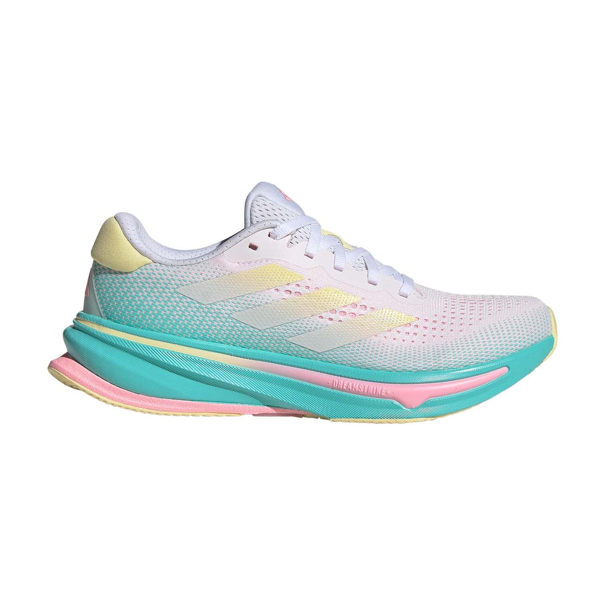 ADIDAS SUPERNOVA RISE WHITE ALMOST YELLOW FLASH AQUA MUJER
