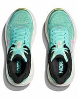 HOKA BONDI 9 BLUE SPARK MINT FLUORITE MUJER