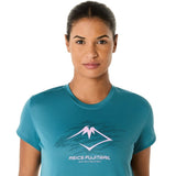 ASICS FUJITRAIL LOGO ATLANTIS BLUE MUJER