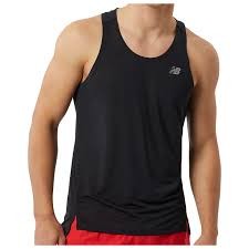 NEW BALANCE RUN SINGLET BLACK
