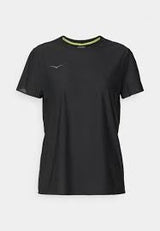 HOKA AIROLITE RUN SHORT SLEEVE BLAC MUJER
