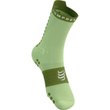COMPRESSPORT PRO RACING SOCKS V4.0 TRAIL SHADOW LIME WOODBINE