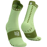 COMPRESSPORT PRO RACING SOCKS V4.0 TRAIL SHADOW LIME WOODBINE