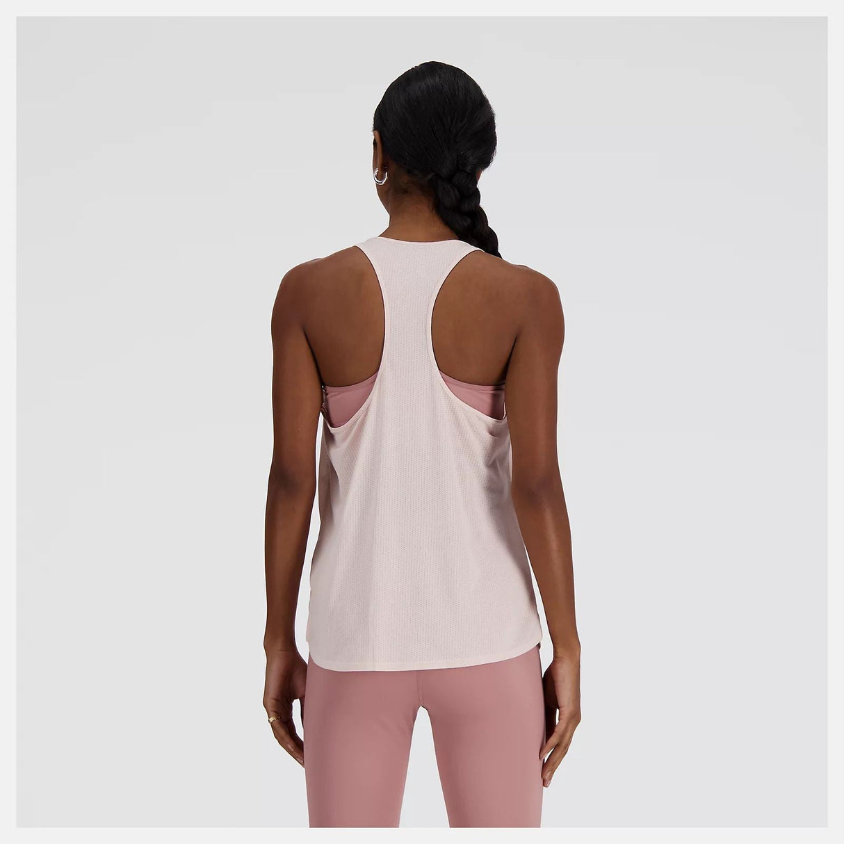 NEW BALANCE ATHLETICS TANK PINK MUJER