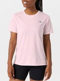 NEW BALANCE SPORT ESSENTIALS T-SHIRT PINK MUJER