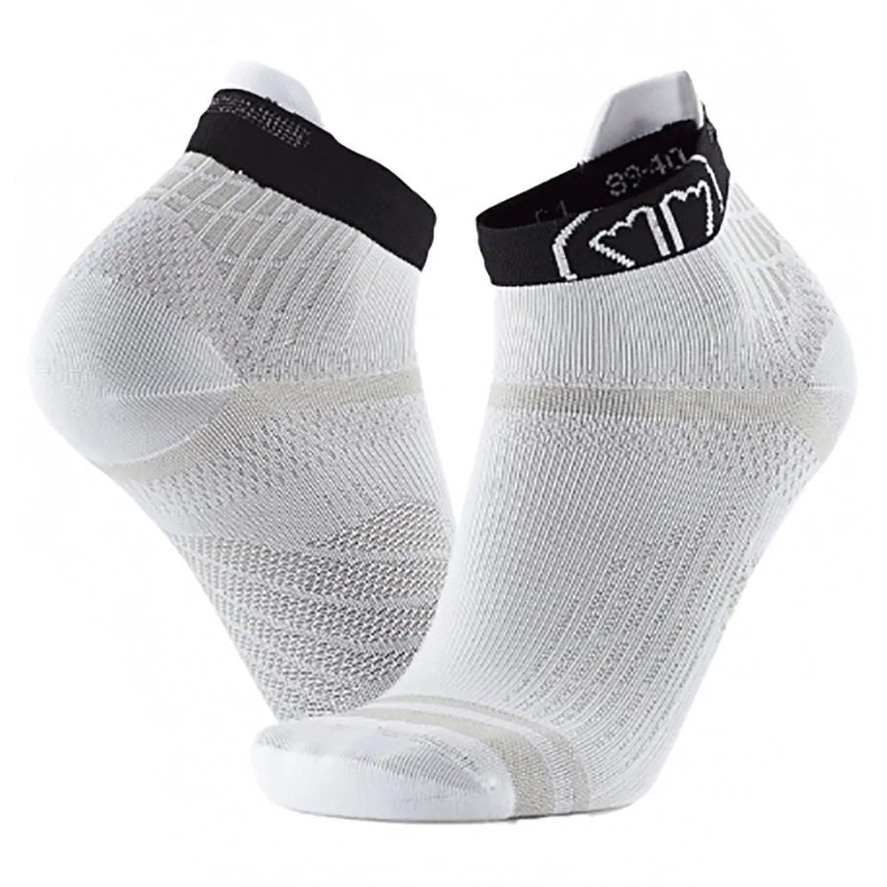 SIDAS RUN FEEL SOCKS WHITE BLACK