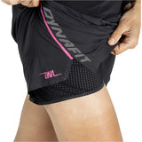 DYNAFIT DNA 2/1 SPLIT SHORTS BLACK OUT MUJER