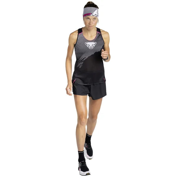 DYNAFIT DNA 2/1 SPLIT SHORTS BLACK OUT MUJER