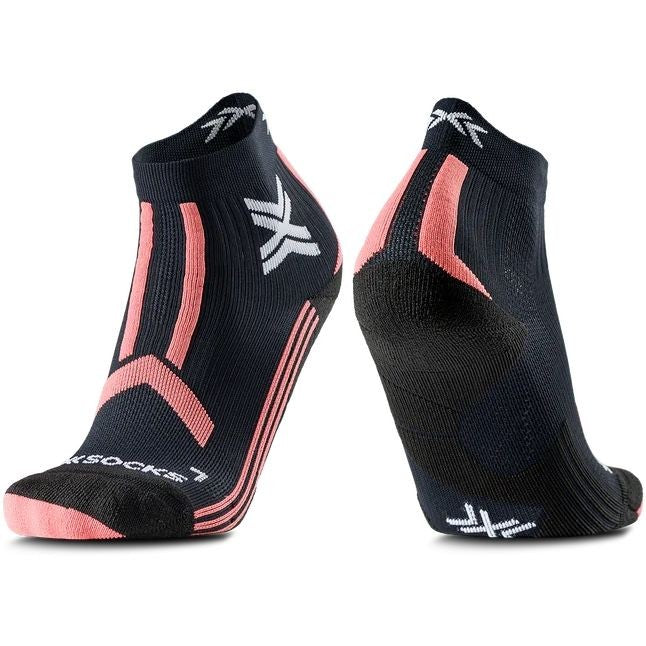 X-BIONIC X SOCKS TRAILRUN DISCOVER ANKLE BLACK DISTY ROSE