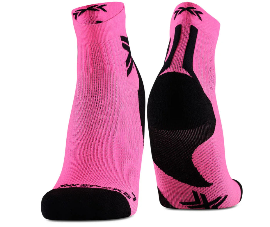X-BIONIC RUN DISCOVER CREW FLUO PINK X  BLACK