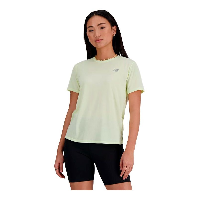 NEW BALANCE SE POLY KNIT TEE MENTA MUJER