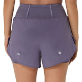 ASICS ROAD 2-N-1 3.5IN SHORT GREYISH PURPLE MUJER