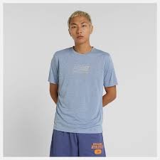 NEW BALANCE ATHLETICS GRAPHIC T SHIRT BLUE
