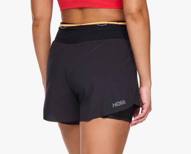 HOKA SKYGLIDE SHORT BLACK MUJER