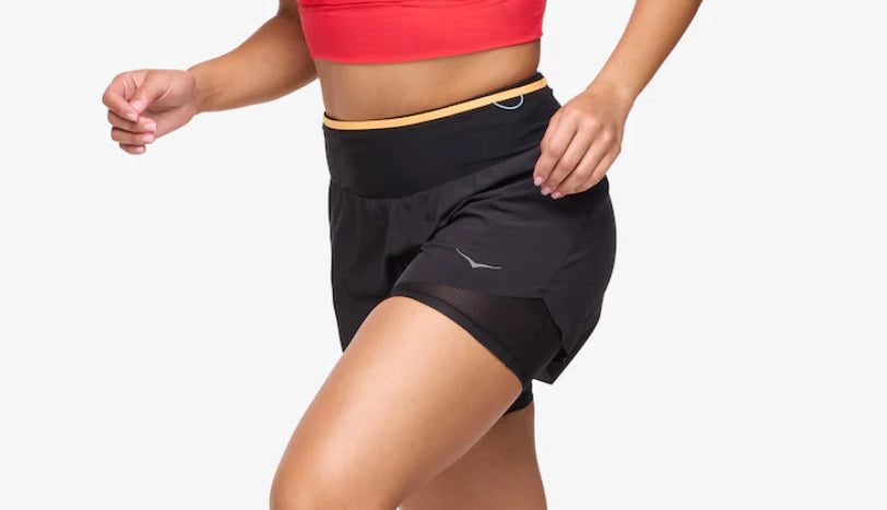 HOKA SKYGLIDE SHORT BLACK MUJER