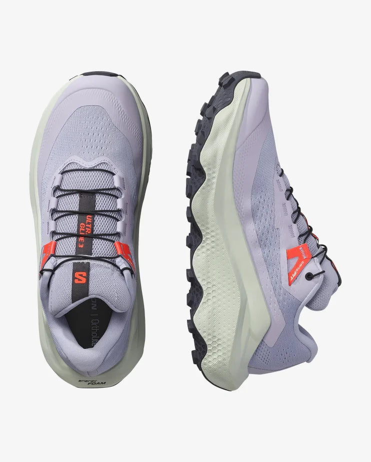 SALOMON ULTRA GLIDE 3 COSMIC SKY ICILE NEON FLAME MUJER