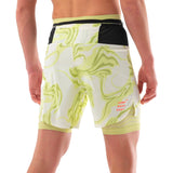 COMPRESSPORT TRAIL RACING 2 IN 1 GREEN HOMBRE