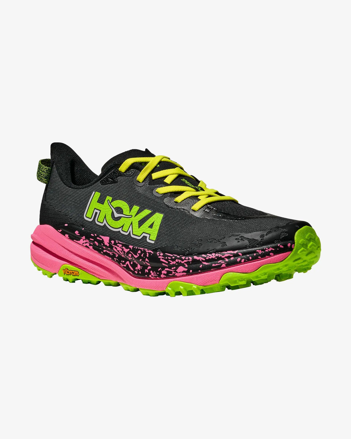 HOKA SPEEDGOAT 6 BLACK NEON ROSE HOMBRE