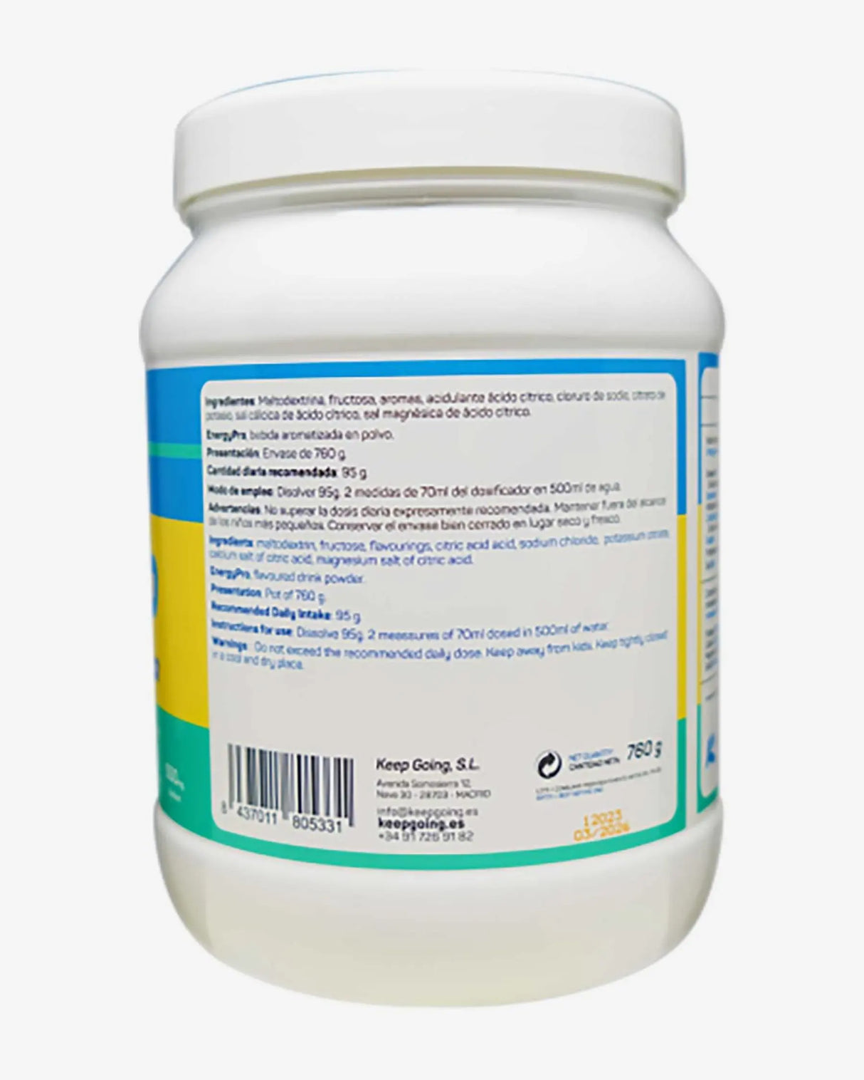 KEEPGOING ENERGYPRO LIMON 760G