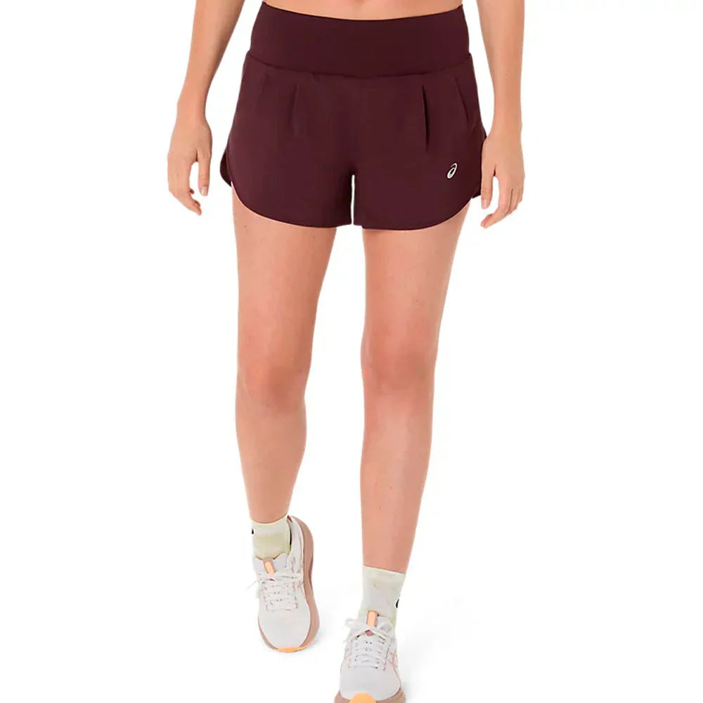 ASICS ROAD 3.5IN SHORT DARK CURRANT MUJER