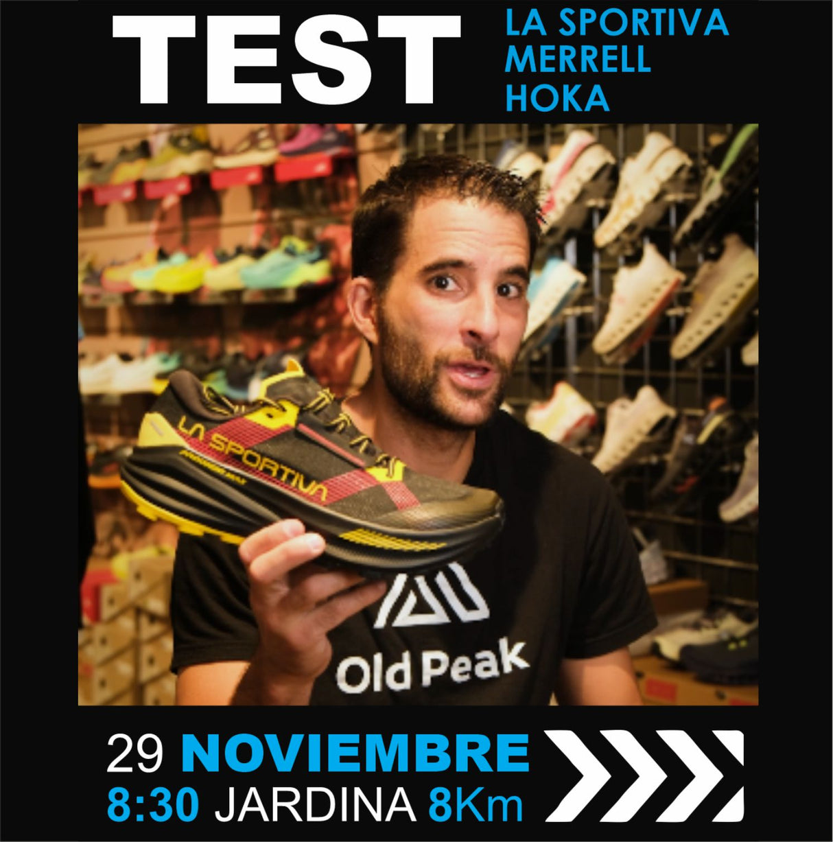 TEST HOKA-MERRELL-SPORTIVA DIA 29 DE NOVIEMBRE