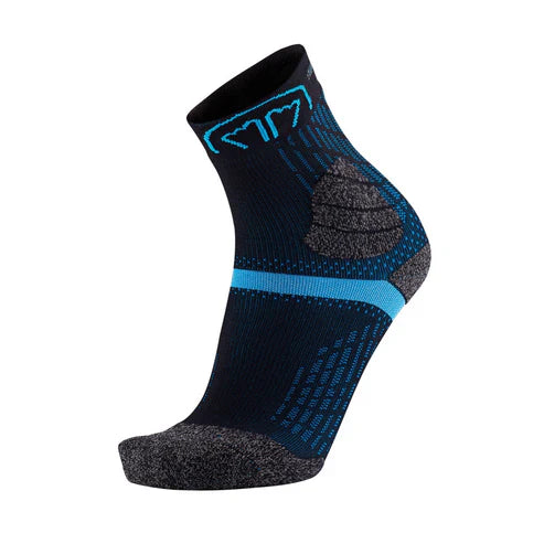 SIDAS CALCETINES TRAIL DOUBLE BLACK TURQUOISE